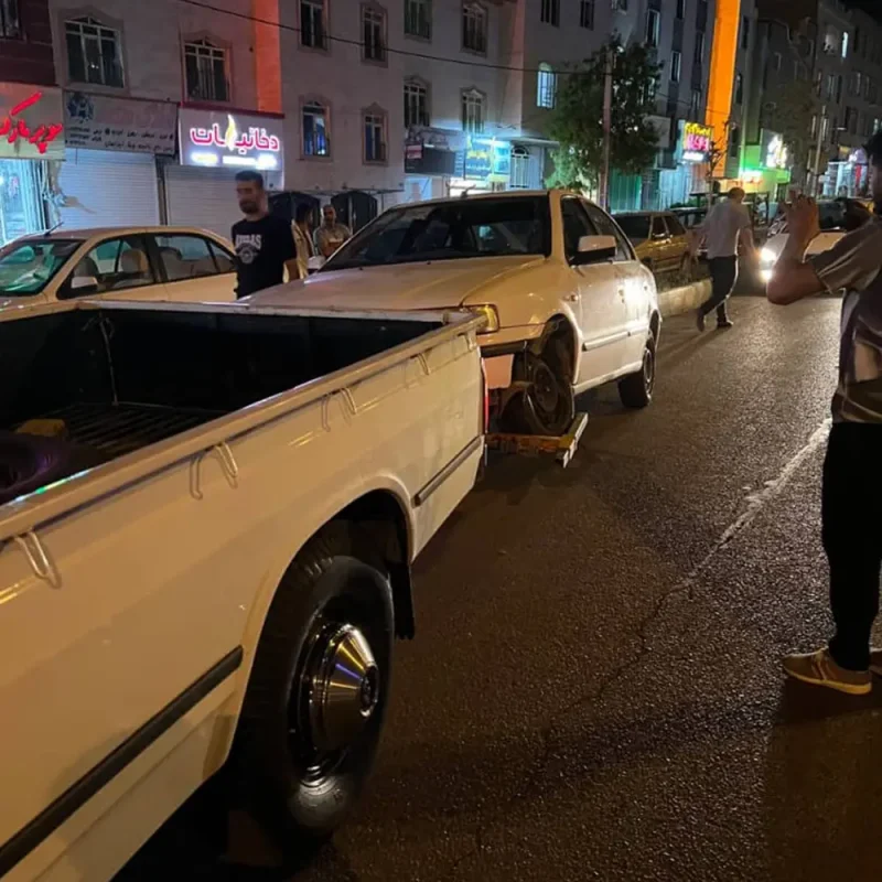 یدک‌کش و امدادخودرو شبانه‌ روزی سربندان